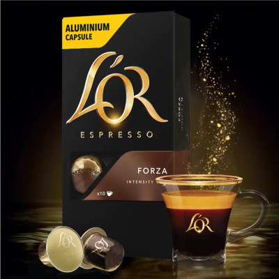 Кофе L'OR Espresso Forza совместимы с Nespresso 100% Арабика в капсулах 10 шт (8711000357934) Вінниця - фото 6