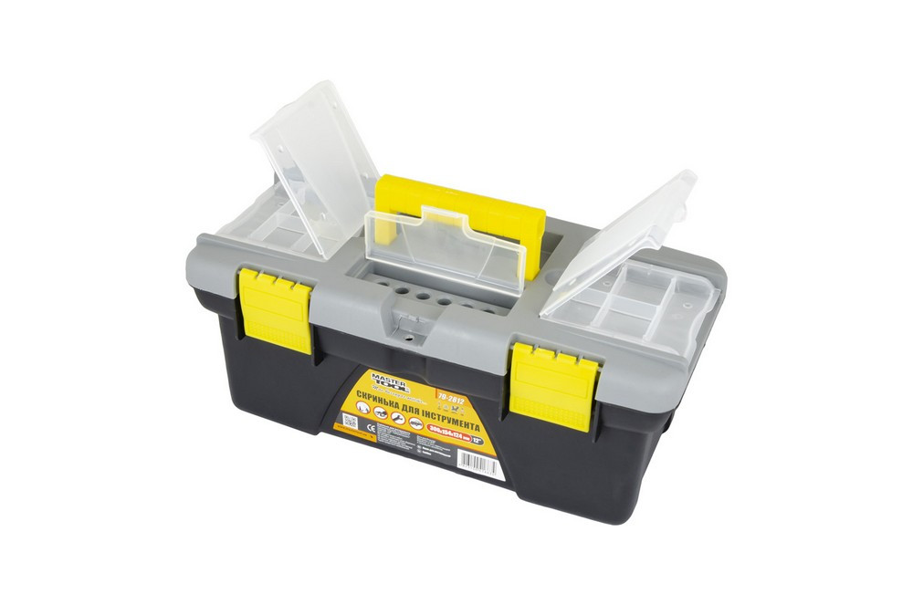MASTERTOOL Скриня для інструментів MASTERTOOL з пластиковими замками знімні органайзери 12" 300 Київ - фото 2