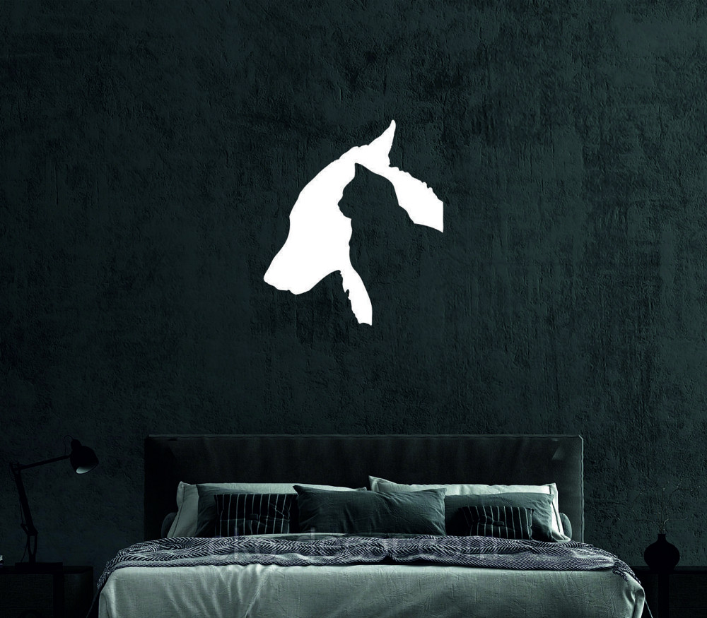 Декоративне настінне Панно «Кіт та Собака», Декор на стіну 70*64 см, Білий Київ - фото 3