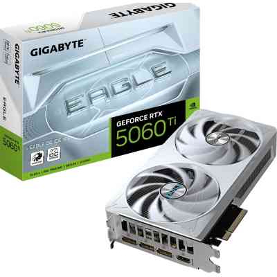 Видеокарта GIGABYTE GeForce RTX5060Ti 16Gb EAGLE OC ICE (GV-N506TEAGLEOC ICE-16GD) Винница