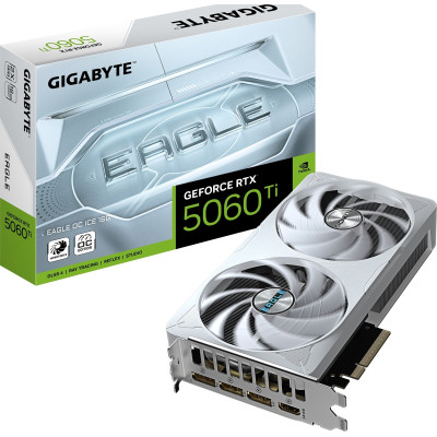 Видеокарта GIGABYTE GeForce RTX5060Ti 16Gb EAGLE OC ICE (GV-N506TEAGLEOC ICE-16GD) Винница - изображение 4