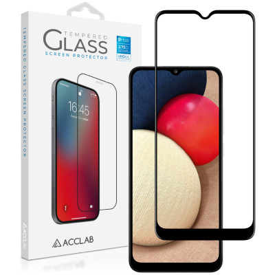Скло захисне ACCLAB Full Glue Samsung A02s Black (1283126509612) Вінниця - фото 1