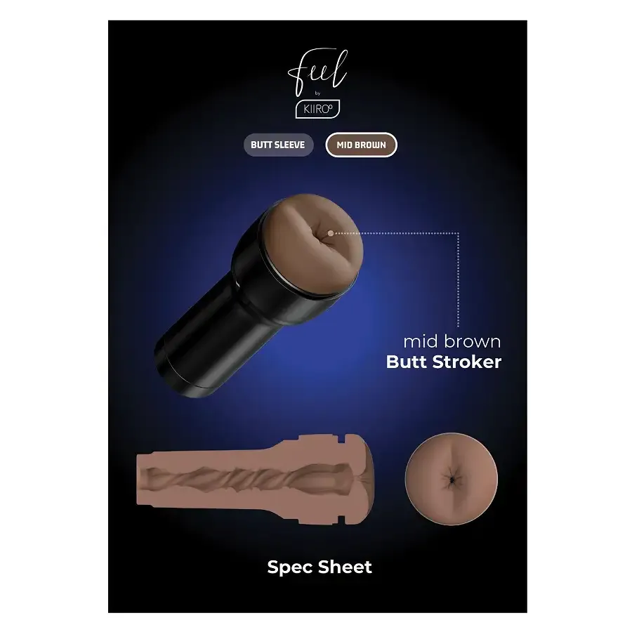 Мастурбатор-попа Kiiroo Feel Stroker Butt Mid Brown для секс-машини Kiiroo Keon Львів - фото 8