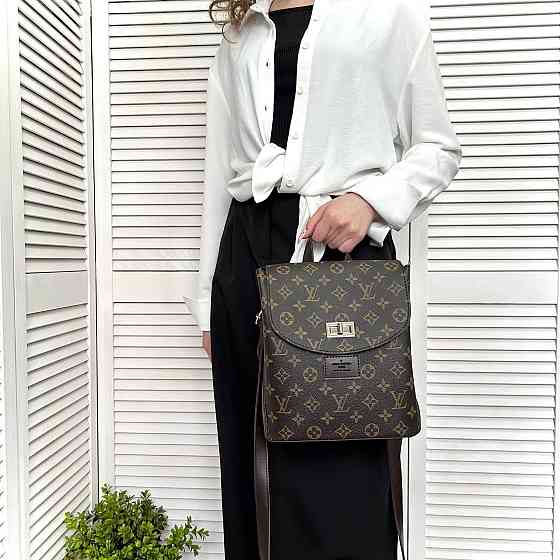 Женский рюкзак-сумка классический брендовый. Женский маленький брендовый рюкзак сумка Louis Vuitton 735 Киев