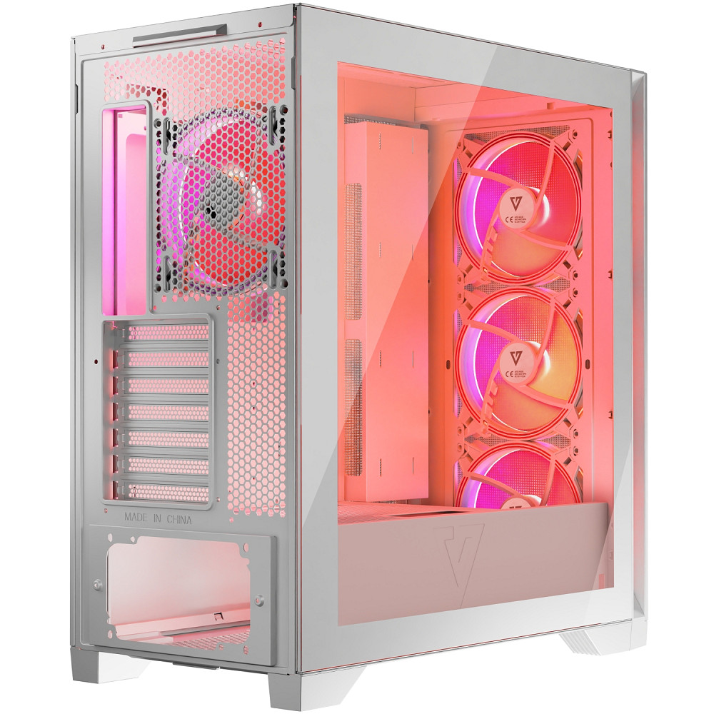 Корпус Modecom VOLCANO EXPANSE S ARGB 4x140mm fans MIDI USB 3.0x2+TYPE-C WHITE без БЖ ATX Вінниця - фото 12