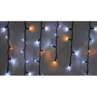 Гірлянда Delux ICICLE 100LED 2x0.7 м Жовтий flash Білий/Чорний IP44 (90015182) Вінниця