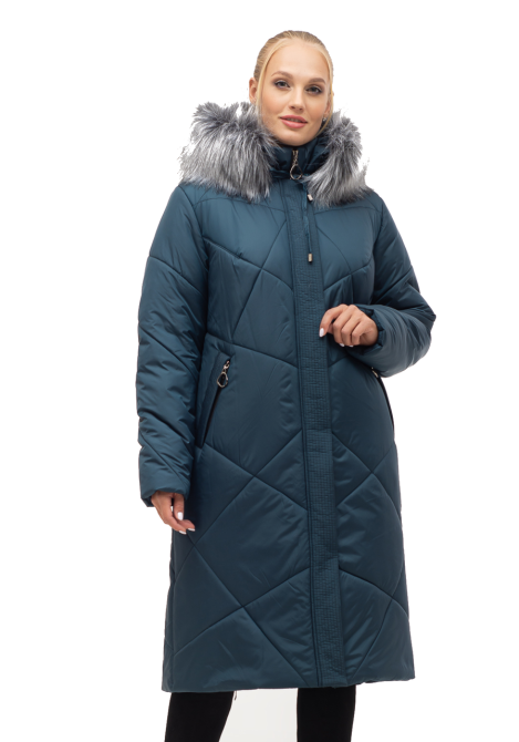 Жіноче зимове пальто з хутром Київ - фото 1