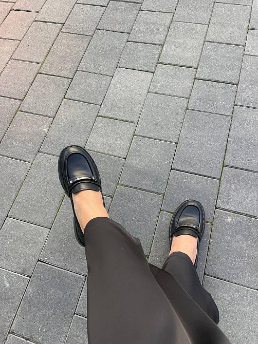 PLPS Лофери жіночі PLPS чорні натуральна шкіра 37-41р. (R033-1) Коломыя - изображение 5