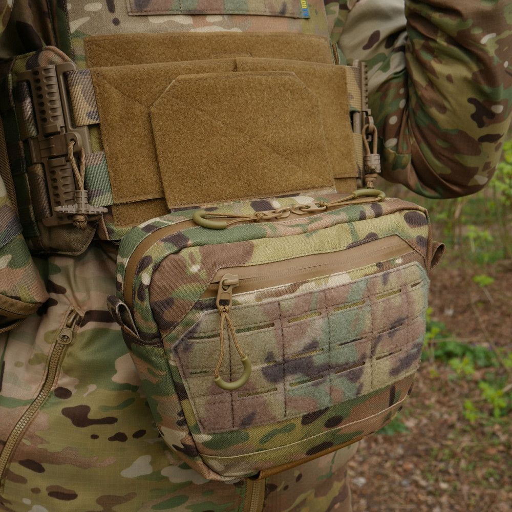 Сумка-напашник XL Kiborg GU Cordura Multicam. Сумка напашник мультикам с велкро панелью Киев - изображение 9