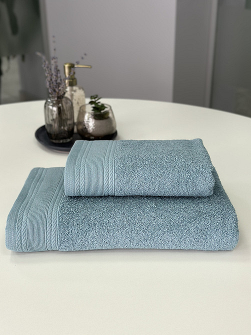 Комплект махрових рушників IDEAL TEXTILE Легкий бриз 50х90 + 70х140 см 450 г/м2 100% бавовна Чернівці - фото 7