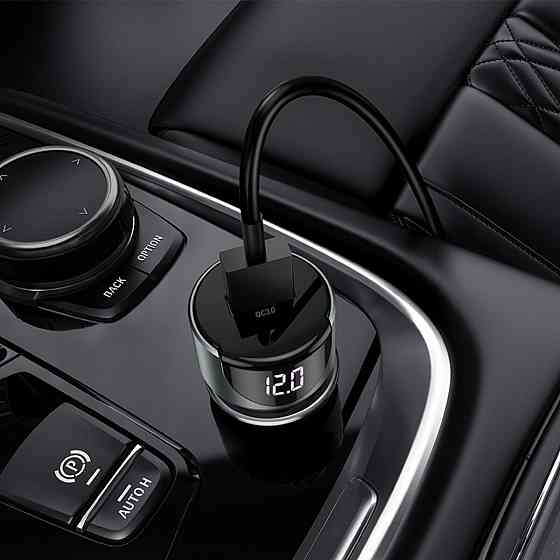 Автомобільний зарядний пристрій HOCO Z42 Light road dual port цифровий display PD20W+QC3.0, колір чорний 6931474742544 Одеса