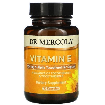Вітамін Dr. Mercola Вітамін E, Vitamin E, 30 капсул (MCL-01508) Вінниця - фото 1