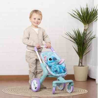 Коляска для кукол Smoby Стич. Прогулка с поворотными колесами и мягкой игрушкой (7600251225) Вінниця
