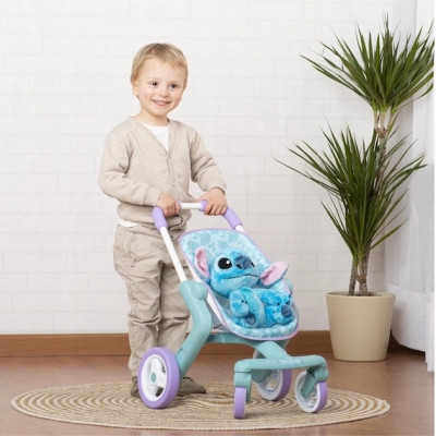 Коляска для кукол Smoby Стич. Прогулка с поворотными колесами и мягкой игрушкой (7600251225) Винница - изображение 3
