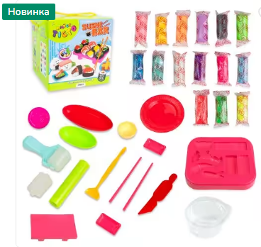 Набір для творчості Містер тісто Sushi Bar Strateg українською мовою (41013), шт Київ - фото 1