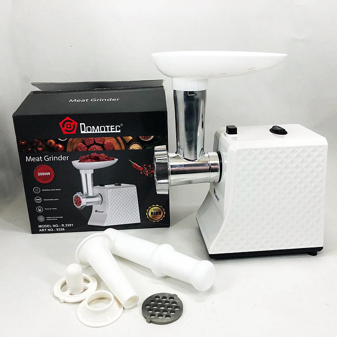 Кухонна м'ясорубка Domotec R3391 2000 W, М'ясорубка для овочів, AN-547 М'ясорубка багатофункціональна Київ - фото 3