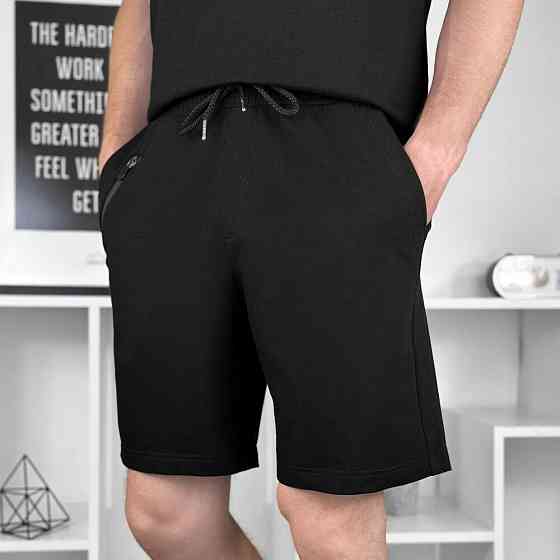 Мужские летние черные шорты Pobedov Griz Киев