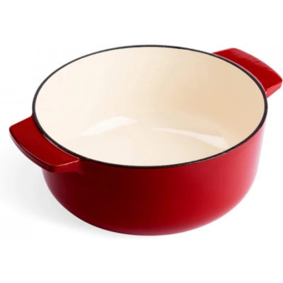 Кастрюля KitchenAid чавунна з кришкою 5,2 л Червона (CC006060-001) Винница - изображение 3