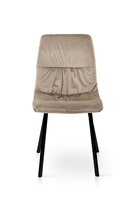 Стілець Авері чорний/велюр мокрий пісок Bluvel-40 Киев - изображение 3