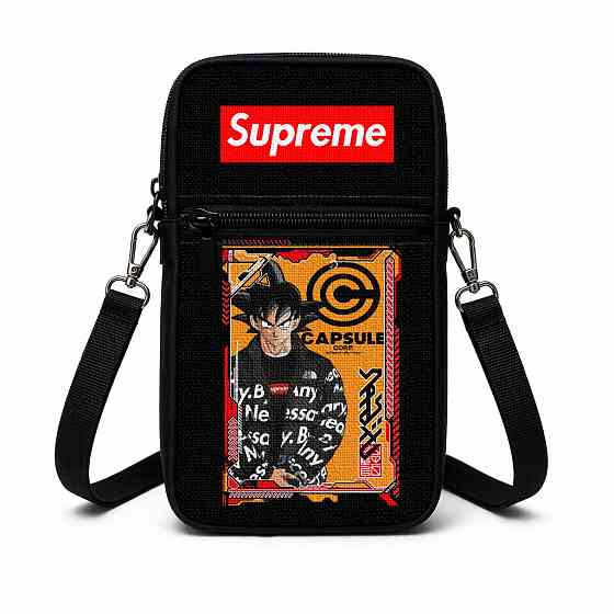 Сумка-чехол для телефона Аниме Supreme детская через плечо, водонепроницаемая мини-сумка (4859) Киев
