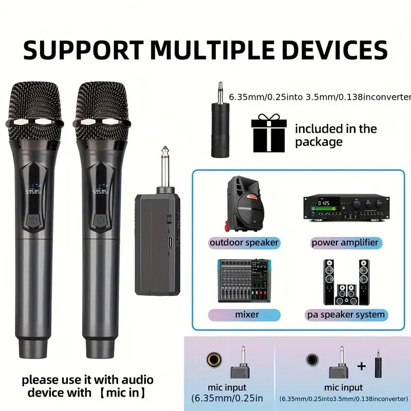 Караоке система G-Mark X220U з 2 бездротовими мікрофонами Київ - фото 9