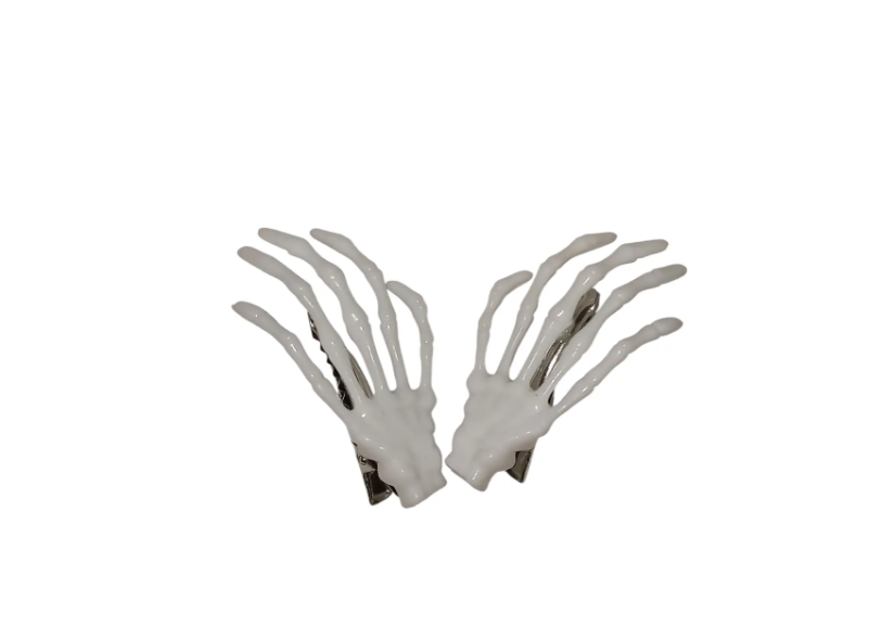 Заколки на Хелловін Скелет one size білий Київ - фото 2