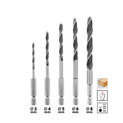 Набор сверл Einhell универсальный, 2-8мм, 16 шт, кейс (108953) Винница - изображение 7