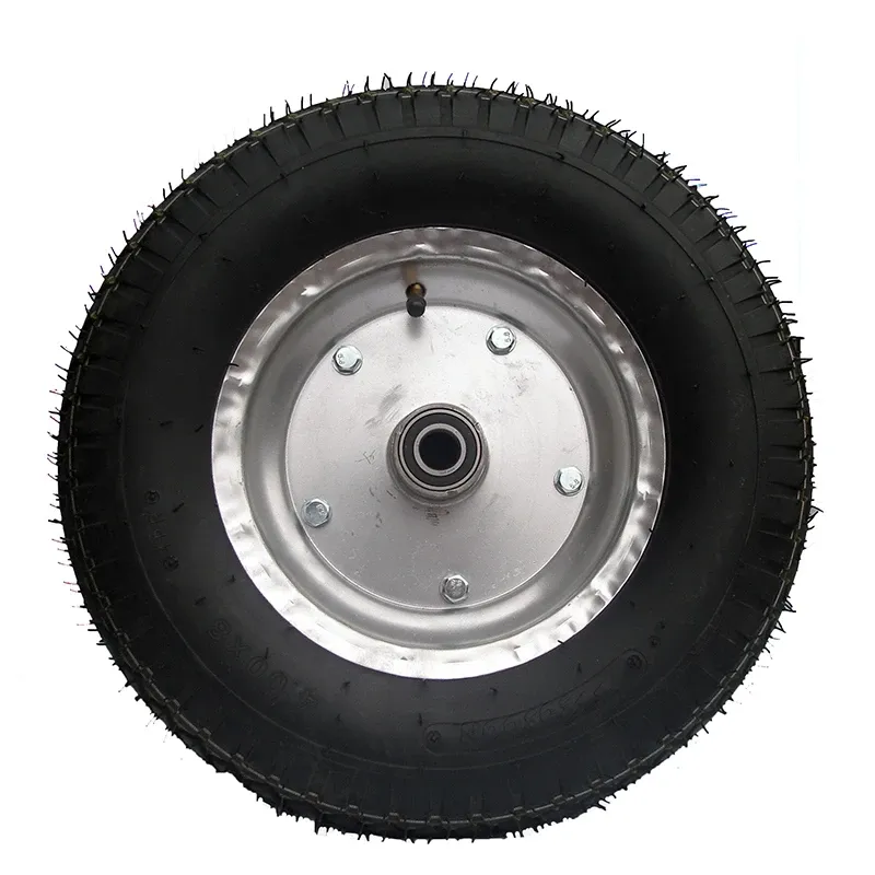Пневматическое колесо 4.80/4.00-8 для тачки–надувное колесо с камерой 400 мм для садовых и строительных работ Харьков - изображение 1