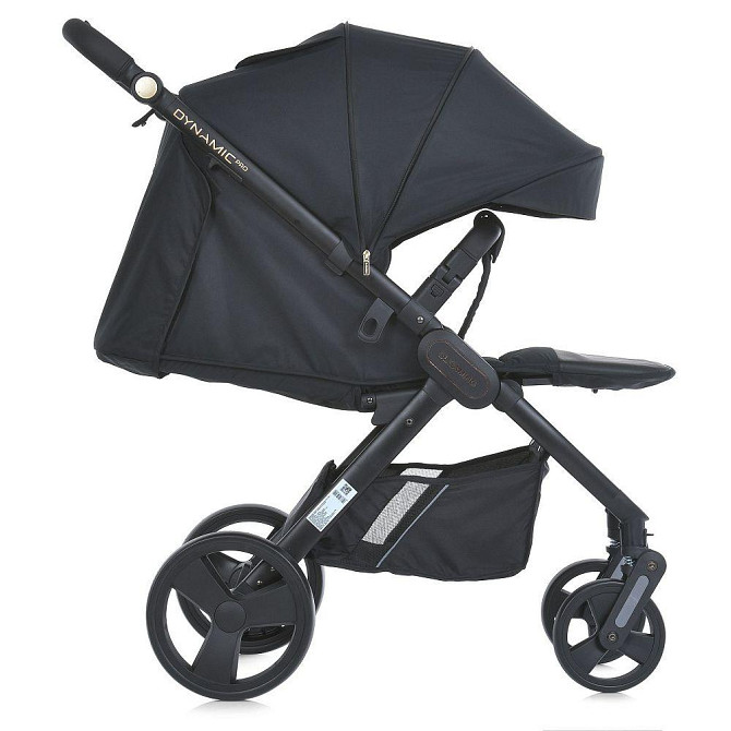 Коляска дитяча EL CAMINO DYNAMIC PRO Special Blac прогулянкова з чохлом та дощовиком Чорна (ME 1053-3) Чернігів - фото 5