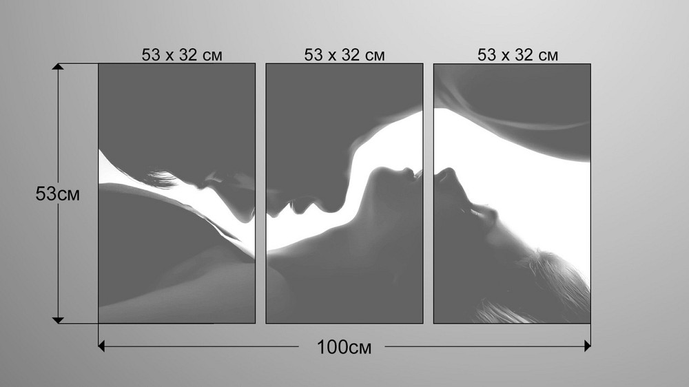 Модульна картина Пристрасть Аrt-152_3А Київ - фото 3