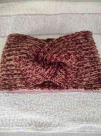 Повязка на голову женская теплая, вязаная топ Киев