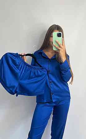 Комплект шелковый тройка рубашка с шортами и штанами Электрик XL Харьков