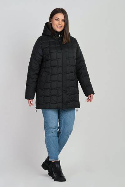 Женская стёганная демисезонная куртка больших размеров Киев - изображение 3