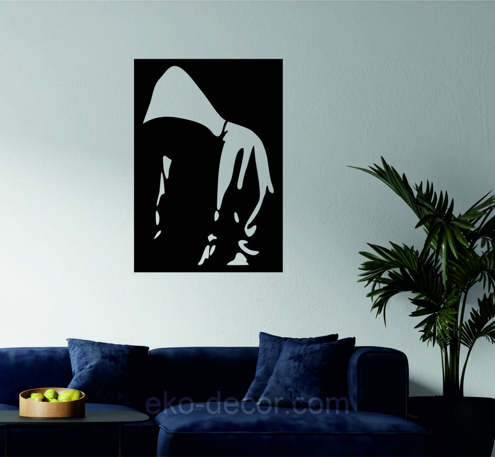 Декоративное настенное Панно «Силуэт мужчины», Декор на стену Киев - изображение 2
