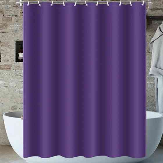 Шторка для ванны из полиэстера водонепроницаемая Bathlux 180x180 см с кольцами, занавеска для ванной комнаты Каменец-Подольский