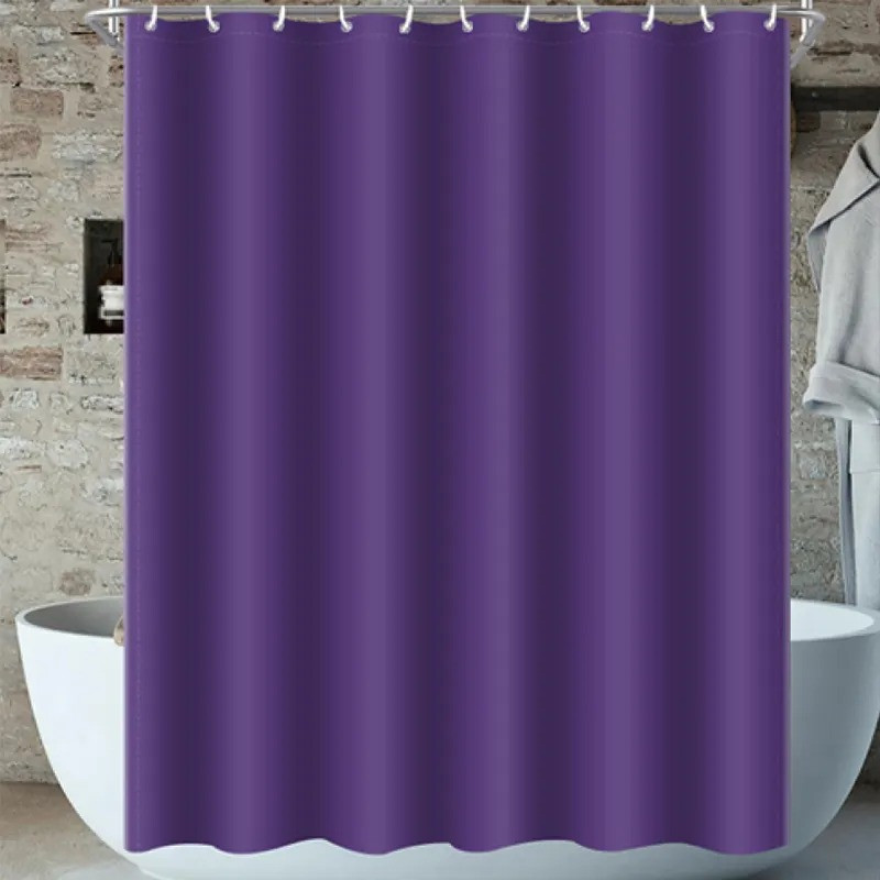 Шторка для ванны из полиэстера водонепроницаемая Bathlux 180x180 см с кольцами, занавеска для ванной комнаты Каменец-Подольский - изображение 2