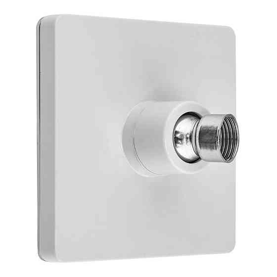 Лійка для душу стельова Zerix SH-82 (біла) (ZX4789) Київ