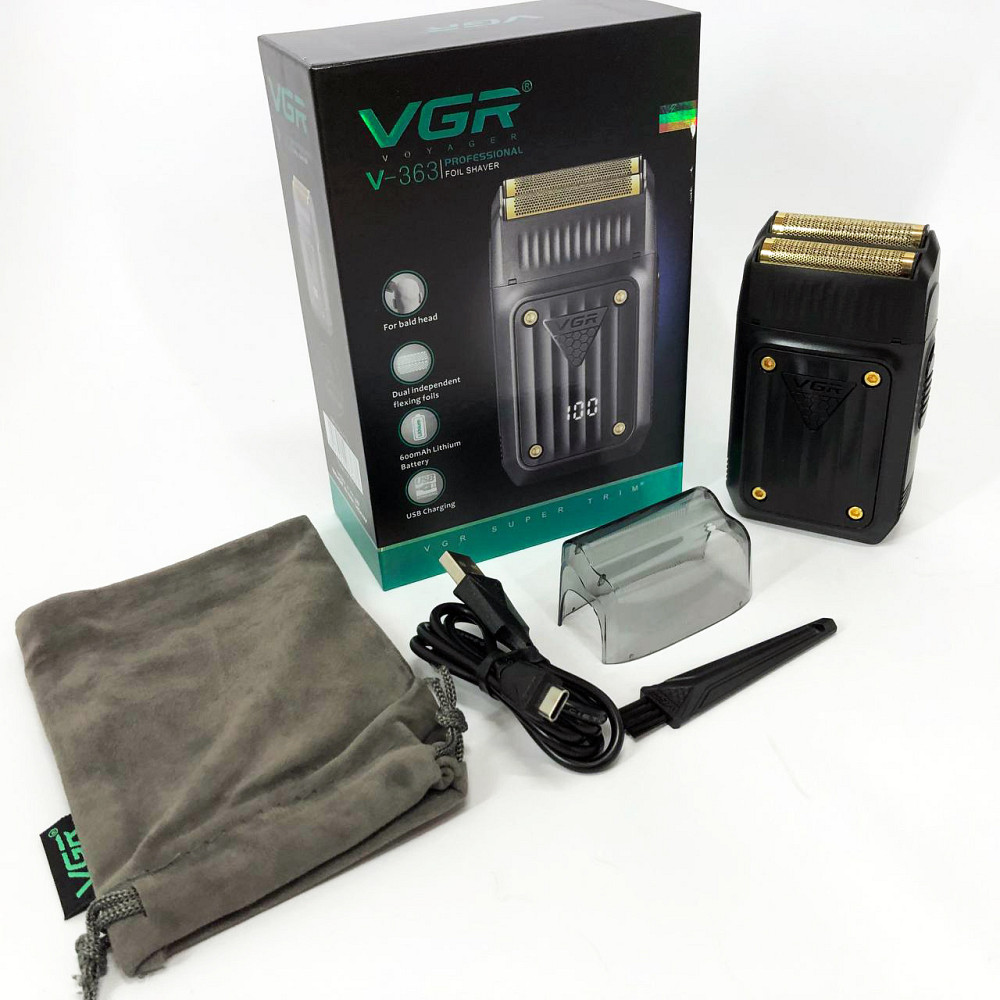 Вологостійка електрична бритва VGR, Електробритва-шейвер чоловіча, Бритва для сухого гоління SH-54 Івано-Франківськ - фото 2
