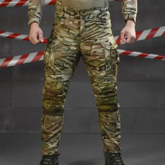 Зимові чоловічі штани з підклаткою фліс на змійці 7.62 Tomahawk Tactica мультикам розмір 52 Одеса