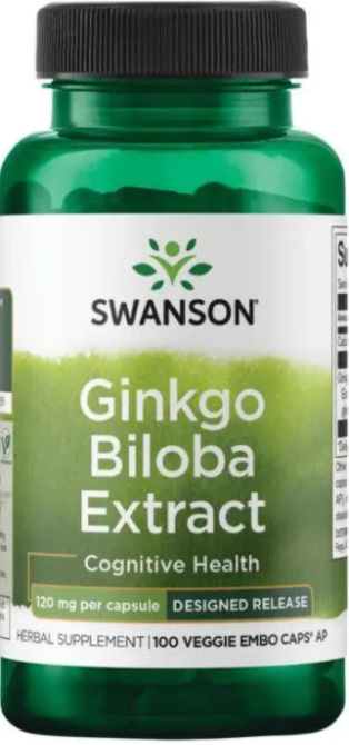 Гинкго Билоба Swanson Ginkgo Biloba Extract 120 mg 100 вег капс Киев - изображение 1