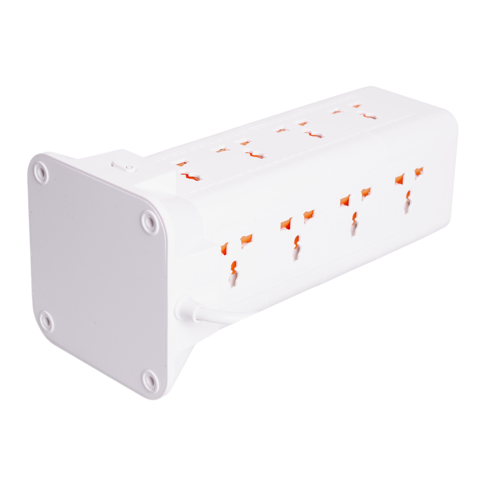 Мережевий фільтр подовжувач 4.8 м з лампою на 12 універсальних розеток з 2 USB 1 Type-C бездротова зарядка HP-5-11MF Київ - фото 8