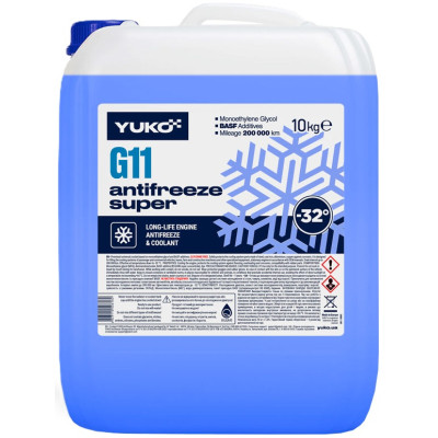 Антифриз Yuko -32 Super G11 синій. ПЕ кан.10л (10 кг.) (4823110406182) Винница - изображение 1