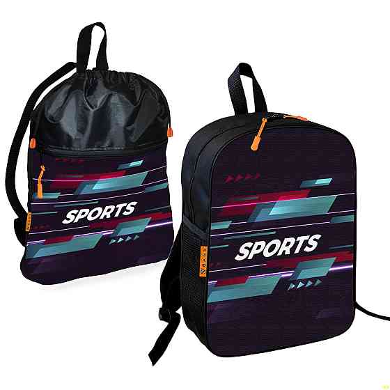 Шкільний рюкзак дитячий Sport + Сумка для взуття спортивної форми рюкзак-мішок для хлопчика (01842) Київ
