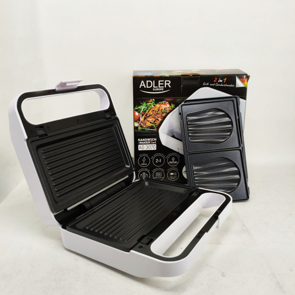 Настільний контактний електрогриль, Універсальний контактний гриль, Потужна побутова бутербродниця WJ-87 Львів - фото 6