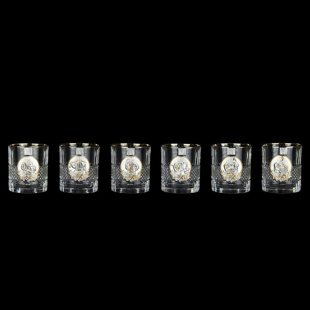 Набір для віскі «Козаки» Boss Crystal, 6 келихів, золото, срібло, кришталь Рівне - фото 7