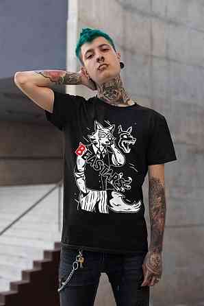 Футболка для хлопчика з аніме принтом Беастарс Легосхі Беастарс Гірл оверсайз (зріст від 165 до 180) Чорний AnimeJ1186m Дніпро