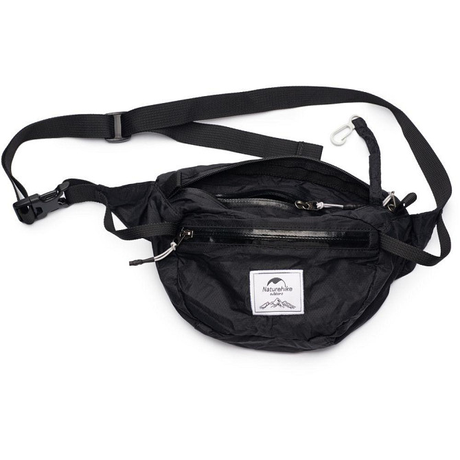 Сумка на пояс Naturehike DL-02 Ultralight Bag NH18B300-B, 6 л, чорний Киев - изображение 2