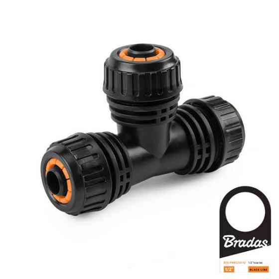 Трійник для підключення шланга 1/2", BLACK LINE, ECO-PWB2210-12 Київ