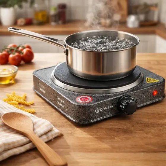 Плита электрическая дисковая Domotec MS-5811 настольная на 1 конфорку 1500W Коломыя