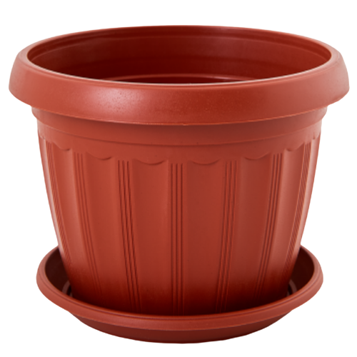 Вазон Терра з підставкою 30*23см теракот Алеана Житомир - изображение 1